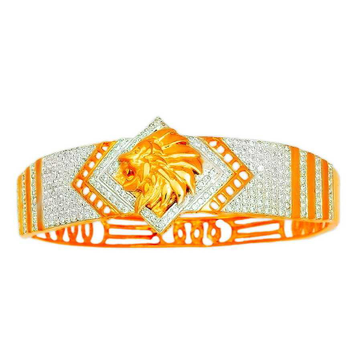916 Gold Traditional Designer Lion Shape Kada by 