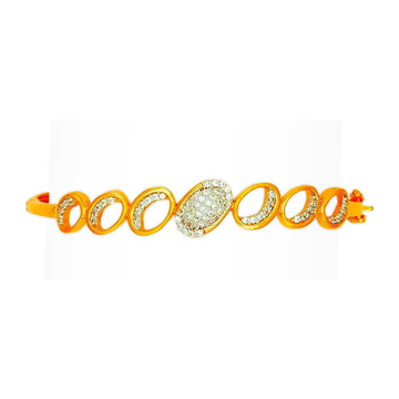 916 Fancy Gold Ladies Designer bracelet by 