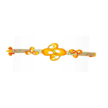 916 Flower Design Gold Fancy Ladies Bracelet by 