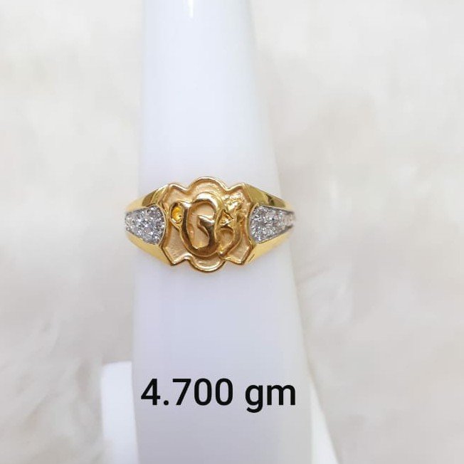 916 customisable light weight OM cz Gents ring