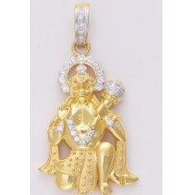 22KT Yellow Gold Fancy Hanuman Shaped Pendant