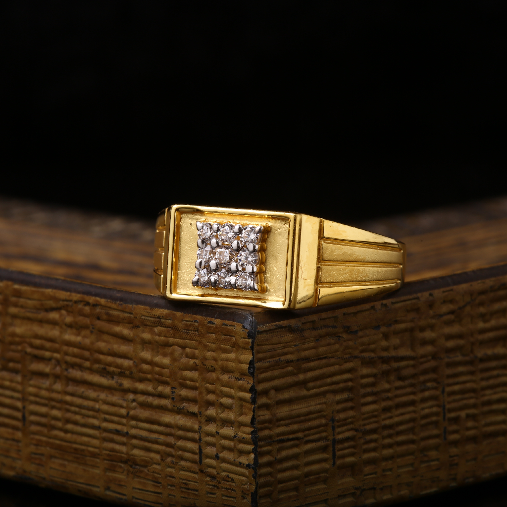 22ct Cz Gents Rings