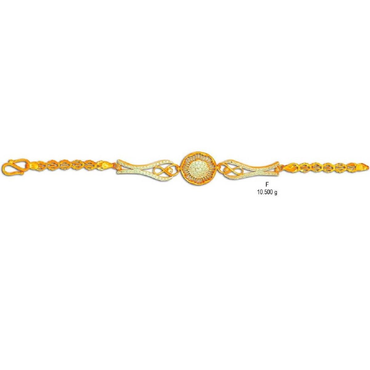 Fancy Italian Hammered Wire Gold Twisted Bracelet in 14k white and yellow  gold (B-1042)