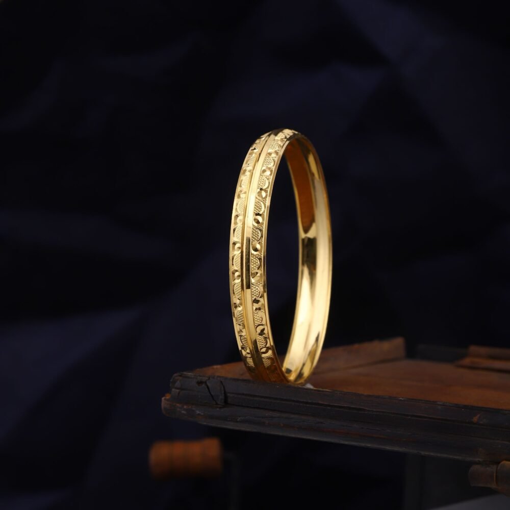 916 Gold Designer Mens Kada-229047
